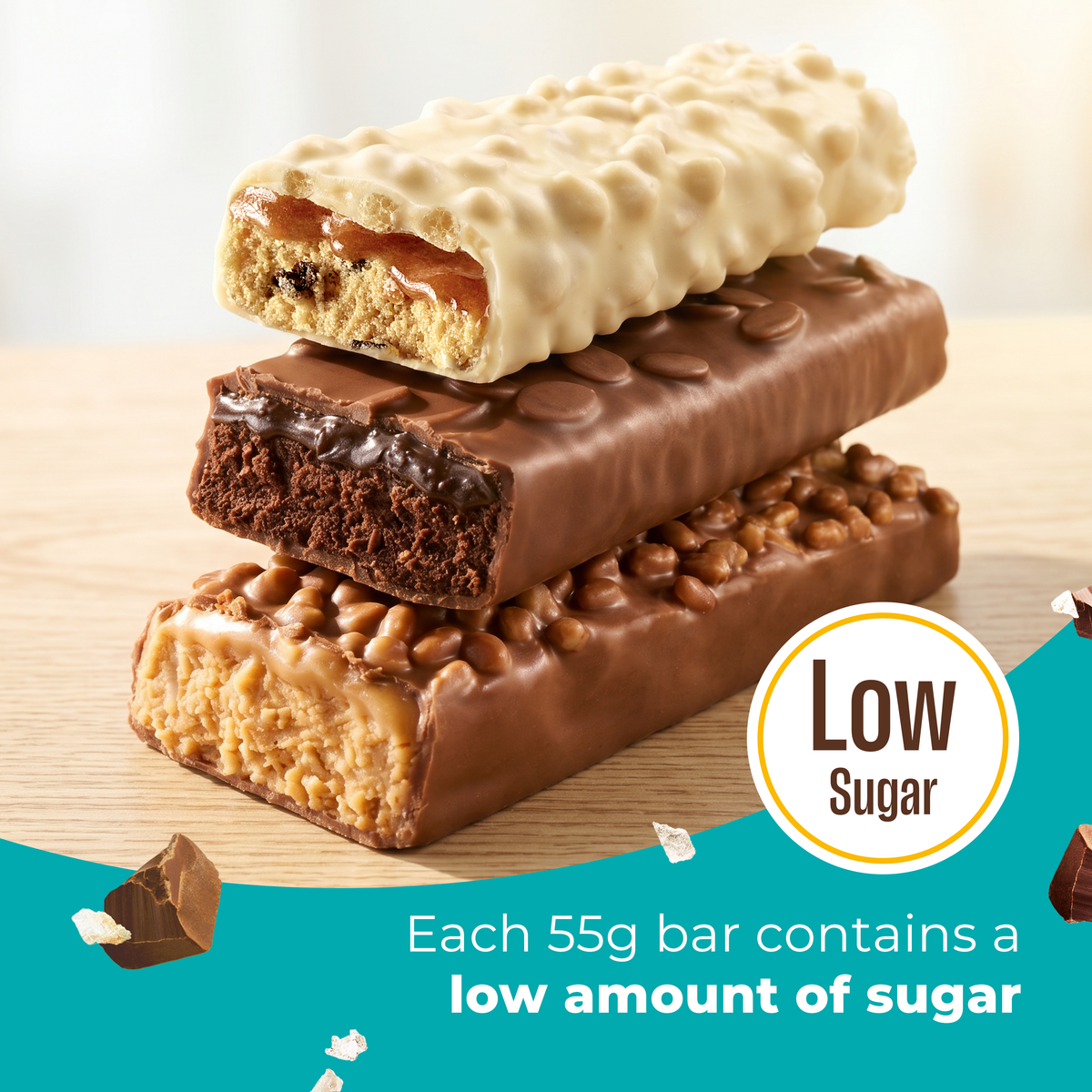 Barre Protéinée Saveur Chocolat & Caramel Salé