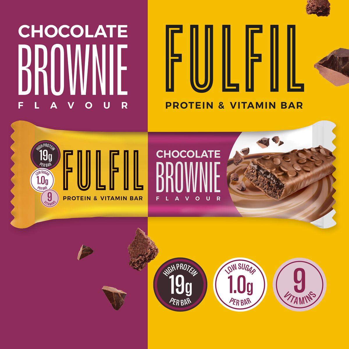 Barre Protéinée Saveur Chocolat Brownie