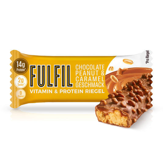 Chocolate Peanut And Caramel Proteinriegel