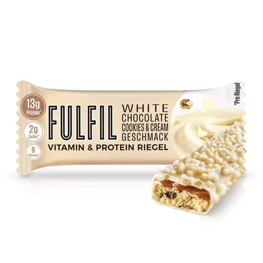 White Chocolate, Cookies & Cream Proteinriegel