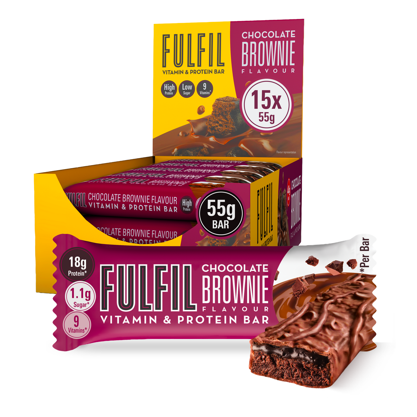 Barre Protéinée Saveur Chocolat Brownie